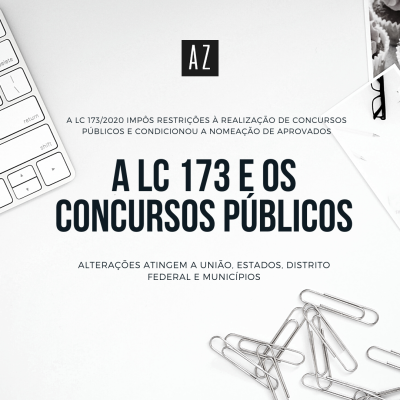 LC 173/2020 e os concursos p&uacute;blicos - A Lei Complementar n. 173/2020, originada do PLP 39/2020, que entrou em vigor no dia 28 de maio e que trata do Programa Federativo de Enfrentamento ao Coronav&iacute;rus SARS CoV-2 (Covid-19), al&eacute;m de outras diretrizes, tamb&eacute;m estabeleceu limita&ccedil;&otilde;es &agrave; realiza&ccedil;&atilde;o de concursos p&uacute;blicos e ainda &agrave; nomea&ccedil;&atilde;o de j&aacute; aprovados.⁣⁣Conforme art. 7&ordm; da Lei, que alterou a reda&ccedil;&atilde;o da LC 101/2000, est&aacute; vedado por parte de Estados e Munic&iacute;pios vinculados ao Programa Federativo de Enfrentamento ao Coronav&iacute;rus SARS CoV-2 a realiza&ccedil;&atilde;o de concurso p&uacute;blico (at&eacute; 31 de dezembro de 2021) e a nomea&ccedil;&atilde;o de aprovados em concurso p&uacute;blico quando i) resultar em aumento de despesa com pessoal nos 180 dias anteriores ao final do mandato do titular do Poder Executivo e ii) resultar em aumento de despesa com pessoal que preveja parcelas a serem implementadas em per&iacute;odos posteriores ao final do mandato do titular do Poder Executivo.⁣⁣Tais restri&ccedil;&otilde;es ainda se aplicam durante o per&iacute;odo de recondu&ccedil;&atilde;o ou reelei&ccedil;&atilde;o para o cargo de titular do Poder ou &oacute;rg&atilde;o aut&ocirc;nomo.⁣
E, em decorr&ecirc;ncia desta previs&atilde;o, o Congresso Nacional editou o art. 10 da LC 173, que imp&ocirc;s a suspens&atilde;o dos prazos de validade dos concursos p&uacute;blicos j&aacute; homologados na data da publica&ccedil;&atilde;o do Decreto Legislativo n. 6 de 20 de mar&ccedil;o de 2020, em todo territ&oacute;rio nacional, at&eacute; o t&eacute;rmino da vig&ecirc;ncia do estado de calamidade p&uacute;blica estabelecido pela Uni&atilde;o.⁣⁣Esta regra &eacute; aplic&aacute;vel, inclusive, aos concursos estaduais e municipais, bem como os da administra&ccedil;&atilde;o p&uacute;blica direta e indireta, desde que j&aacute; homologado at&eacute; o dia 20 de mar&ccedil;o de 2020, sendo que os prazos voltam a fluir do t&eacute;rmino do per&iacute;odo de calamidade p&uacute;blica.⁣⁣H&aacute; tamb&eacute;m a obriga&ccedil;&atilde;o de que os organizadores dos concursos publiquem nos ve&iacute;culos oficiais previstos no edital a suspens&atilde;o dos prazos de validade dos concursos para efeitos de que todos os candidatos tenham ci&ecirc;ncia desta normativa geral.⁣
⁣>> Recentemente, a&nbsp;Federa&ccedil;&atilde;o Nacional do Fisco Estadual e Distrital (FENAFISCO) ajuizou A&ccedil;&atilde;o Direta de Inconstitucionalidade (ADI 6.465), com pedido de medida cautelar, contra dispositivo da LC 173/2020 que pro&iacute;be, at&eacute; 31 de dezembro de 2021, a realiza&ccedil;&atilde;o de concurso p&uacute;blico.
A entidade sustenta que a norma contraria a autonomia administrativa de Estados e Munic&iacute;pios, al&eacute;m de destcar que&nbsp;o enorme d&eacute;ficit de servidores p&uacute;blicos fiscais tribut&aacute;rios, em muitos estados, atingiu a propor&ccedil;&atilde;o de 50%. Segundo a Federa&ccedil;&atilde;o, alguns estados n&atilde;o realizam concursos p&uacute;blicos desde a d&eacute;cada de 1990, outros desde o in&iacute;cio dos anos 2000, e que isso tem impacto na arrecada&ccedil;&atilde;o tribut&aacute;ria.
A a&ccedil;&atilde;o foi distribu&iacute;da por preven&ccedil;&atilde;o ao Ministro Alexandre de Moraes, relator da ADI 6.447, em que j&aacute; se questiona dispositivos da LC 173.&nbsp;
Ainda n&atilde;o houve an&aacute;lise do pedido liminar.
(ATUALIZA&Ccedil;&Atilde;O (10/07/2020): Hoje, o Ministro Alexandre de Moraes julgou extinto o processo, sem resolu&ccedil;&atilde;o de m&eacute;rito, com base no art. 21, inciso IX do Regimento Interno do Supremo Tribunal Federal e no art. 485, VI, do C&oacute;digo de Processo Civil.)

&nbsp;Por Ana Paula Mella Vicari