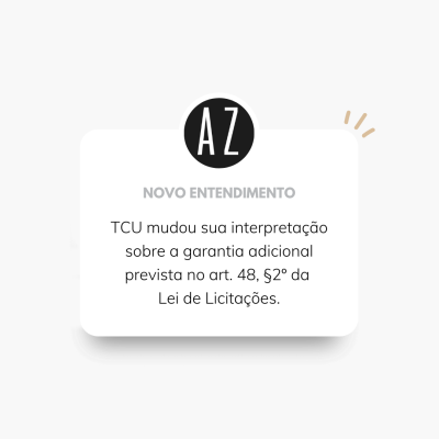 TCU muda entendimento sobre garantia adicional em licita&ccedil;&atilde;o - Em resposta &agrave; Consulta formulada pelo Tribunal Regional Federal da 1&ordf; Regi&atilde;o (TRF-1), o Tribunal de Contas da Uni&atilde;o (TCU) firmou nova interpreta&ccedil;&atilde;o sobre a garantia adicional, prevista no art. 48, &sect;2&ordm; da Lei 8.666/93. A controv&eacute;rsia envolveu a interpreta&ccedil;&atilde;o da express&atilde;o "o valor resultante do par&aacute;grafo anterior&rdquo;, presente no citado dispositivo.
Segundo o TRF-1, a reda&ccedil;&atilde;o &eacute; defeituosa, o que reclama o exame do TCU para efeitos de determinar a f&oacute;rmula de c&aacute;lculo do valor referente &agrave; garantia adicional, nos casos de proposta com valor global inferior a 80% do menor valor a que se referem as al&iacute;neas "a" e "b" do &sect;1&deg; do art. 48 da Lei 8.666/93.
Antes de entender a mudan&ccedil;a, &eacute; preciso relembrar o conceito de inexequibilidade. Conforme par&acirc;metros do art. 48, &sect;2&ordm; da Lei 8.666/93, a proposta inexequ&iacute;vel &eacute; aquela que apresenta valores inferiores a 70% do menor dos valores previstos nas al&iacute;neas &ldquo;a&rdquo; e &ldquo;b&rdquo; do &sect;1&ordm; do art. 48 da Lei de Licita&ccedil;&otilde;es.
E, se a proposta apresentar valores iguais ou superiores a 70% do menor dos valores previstos nas al&iacute;neas &ldquo;a&rdquo; e &ldquo;b&rdquo;, mas inferiores a 80% sobre a mesma base de c&aacute;lculo, a proposta &eacute; exequ&iacute;vel, por&eacute;m requer a apresenta&ccedil;&atilde;o de garantia adicional.
Assim, ao examinar a Consulta, o Ministro Relator entendeu que a interpreta&ccedil;&atilde;o mais adequada para a express&atilde;o "o valor resultante do par&aacute;grafo anterior" constante da parte final do &sect;2&ordm; do art. 48 da Lei de Licita&ccedil;&otilde;es, &eacute; aquela que decorre da interpreta&ccedil;&atilde;o sistem&aacute;tica, que deve considerar a l&oacute;gica interna da pr&oacute;pria Lei de Licita&ccedil;&otilde;es, especialmente os valores referenciais fixados por seu art. 56.
A Corte, portanto, entendeu que a interpreta&ccedil;&atilde;o mais adequada para o &sect;2&ordm; do art. 48 da Lei de Licita&ccedil;&otilde;es &eacute; a de que o valor da garantia adicional deve ser equivalente a 80% do menor dos valores das al&iacute;neas &ldquo;a&rdquo; e &ldquo;b&rdquo; do &sect;1&ordm; do art. 48 da Lei de Licita&ccedil;&atilde;o menos o valor da respectiva proposta apresentada pelo licitante.

&nbsp;
O entendimento foi firmado na Consulta 039.025/2019-5, gerando o Ac&oacute;rd&atilde;o 169/2021, Plen&aacute;rio TCU.

Por Ana Paula Mella Vicari
