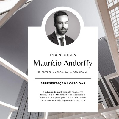 Recuperação Judicial do Grupo OAS - O advogado Mauricio Andorffy de Souza,&nbsp;integrante da equipe Aloísio Zimmer Advogados, apresentará por meio das plataformas online do TMA Brasil (@tmabrasil) o caso de Recuperação Judicial do Grupo OAS.⁣ A live acontecerá no Youtube, na página do TMA Brasil.⁣No âmbito do direito público, os dirigentes da OAS foram acusados de participar de esquemas de corrupção na Petrobrás no âmbito da Operação Lava Jato, ainda no ano de 2014. Em 2019, o Grupo OAS firmou acordo de leniência no valor de R$ 1,9 bilhões. ⁣⁣Mauricio Andorffy de Souza&nbsp;participa do programa NextGen do TMA Brasil, composto por profissionais de até 34 anos com destacada atuação na área de Recuperação Judicial no país. O TMA (Turnaround Management Association) é uma prestigiada associação fundada nos EUA e presente em 56 países, contando com mais de 8.300 associados ao redor do mundo.⁣⁣Diante da grave crise econômica que assola o mundo, nossa equipe está preparada para auxiliar no processo de soerguimento econômico, sendo a recuperação judicial um importante instrumento jurídico para atingirmos este objetivo.⁣
Acesse a Apresentação no link abaixo.

Por Aloísio Zimmer Advogados