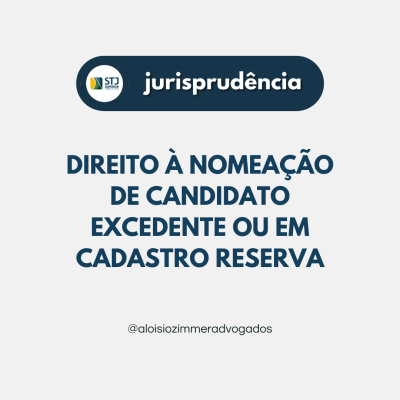 Direito à nomeação de candidato excedente - Depois de o Supremo Tribunal Federal reconhecer o direito à nomeação de candidato excedente após desistência de outros na lista original, agora o Superior Tribunal de Justiça avança em sua jurisprudência sobre o tema. 
Embora já se pudesse identificar alguns acórdãos com aplicação da orientação firmada pela Suprema Corte, a Segunda Turma do STJ, ao julgar o RMS 62.237/GO, avança e firma orientação no sentido de reconhecer o direito à nomeação de médica aprovada em cadastro de reserva. Isso porque foi comprovado que houve a chamada reclassificação, a partir de nomeação tornada sem efeito de candidato melhor colocado, o que acabou lhe alçando à posição superior na lista geral.
Ao analisar o recurso, o relator, Ministro Mauro Campbell Marques, levou em consideração a jurisprudência do STF, especialmente o RE 598.099/MS, e destacou que:

"Se, embora o concorrente tenha se classificado originalmente fora do número de vagas oferecidas, essa situação alterar-se em razão de fatos posteriores – como desistência, exoneração, falecimento ou posse tornada sem efeito, por exemplo, de candidatos mais bem classificados –, ocorridos dentro do prazo de validade do concurso, a reclassificação eventualmente decorrente disso e a inserção dele no rol de contemplados com o número de vagas oferecidas atribui-lhe o direito público subjetivo à nomeação", explicou o relator.

Veja a Ementa do RMS 62.237/GO abaixo:

No mesmo sentido, podemos destacar os seguintes julgados:

MS 22.813 STJ
RE 643.674-AgR STF
RE 837.311 STF
RE 916.425-AgR STF
RE 1.244.742-AgR STF

A íntegra do RMS 62.237/GO pode ser acessada aqui.

 Por Ana Paula Mella Vicari