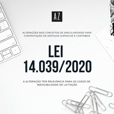 Lei 14.039/2020 e a contratação de serviços jurídicos e contábeis - A partir da Lei 14.039/2020, que alterou o Estatuto da Advocacia e o Decreto-Lei n. 9.295/46, o Congresso Nacional reconheceu que os serviços jurídicos e contábeis são singulares por natureza.
A lei foi promulgada depois que o Congresso derrubou o veto integral do Presidente da República ao Projeto de Lei n. 4.489/2019, que entendia que a propositura violava o princípio da obrigatoriedade de licitar:
 

“A propositura legislativa, ao considerar que todos os serviços advocatícios e contábeis são, na essência, técnicos e singulares, viola o princípio constitucional da obrigatoriedade de licitar, nos termos do inciso XXI, do art. 37 da Constituição da República, tendo em vista que a contratação de tais serviços por inexigibilidade de processo licitatório só é possível em situações extraordinárias, cujas condições devem ser avaliadas sob a ótica da Administração Pública em cada caso específico, conforme entendimento do Supremo Tribunal Federal (v.g. lnq. 3074-SC, Rel. Min. Roberto Barroso, Primeira Turma, DJe 193, de 3-10-2014)”. [Mensagem n. 5, de janeiro de 2020 - Veto n. 1/2020]. 

 
Contudo, os parlamentares entenderam que o trabalho dos advogados e dos contadores precisa ser de confiança do gestor público, o que afasta a alegação de violação ao princípio da impessoalidade no caso.
Então, após análise do Veto n. 1/2020 pela Camara dos Deputados e pelo Senado Federal, em votação remota ocorrida no dia 12 de agosto de 2020, o Congresso Nacional rejeitou o veto e encaminhou a matéria à promulgação. Na sequência, a lei foi publicada no Diário Oficial da União e entrou em vigor no dia 18 de agosto de 2020.⁣
A Lei 14.039/2020 define o trabalho de advogados e contadores como técnico e singular, quando comprovada a notória especialização, e permite a contratação por meio de inexigibilidade de licitação para serviços jurídicos e de contabilidade pela administração pública, na forma do art. 25 da Lei n. 8.666/93.⁣




SERVIÇOS JURÍDICOS


SERVIÇOS CONTÁBEIS



(acréscimo do art. 3º-A à Lei 8.906/94)
(alteração no art. 25 do Decreto-Lei n. 9.295/46)


Art.  3º-A.  Os serviços profissionais de advogado são, por sua natureza, técnicos e singulares, quando comprovada sua notória especialização, nos termos da lei.
Parágrafo único. Considera-se notória especialização o profissional ou a sociedade de advogados cujo conceito no campo de sua especialidade, decorrente de desempenho anterior, estudos, experiências, publicações, organização, aparelhamento, equipe técnica ou de outros requisitos relacionados com suas atividades, permita inferir que o seu trabalho é essencial e indiscutivelmente o mais adequado à plena satisfação do objeto do contrato.”


 
Art. 25 [...]
§ 1º Os serviços profissionais de contabilidade são, por sua natureza, técnicos e singulares, quando comprovada sua notória especialização, nos termos da lei.
§2º  Considera-se notória especialização o profissional ou a sociedade de profissionais de contabilidade cujo conceito no campo de sua especialidade, decorrente de desempenho anterior, estudos, experiências, publicações, organização, aparelhamento, equipe técnica ou de outros requisitos relacionados com suas atividades, permita inferir que o seu trabalho é essencial e indiscutivelmente o mais adequado à plena satisfação do objeto do contrato.” 




⁣É possível observar que o conceito de notória especialização foi o mesmo utilizado na Lei de Licitações, o que permite concluir que os serviços jurídicos e contábeis, quando decorrentes de i) destacada especialidade (comprovada por meio de titulação acadêmica ou obras publicadas na área), ii) desempenho anterior (comprovado por meio de atestado de capacidade técnica ou contratos anteriores, por exemplo), iii) estudos e experiência ou, ainda, outros requisitos aplicáveis ao caso concreto, possibilitam a contratação mediante inexigibildiade de licitação na forma do art. 25 da Lei 8.666/93.⁣

 Por Ana Paula Mella Vicari