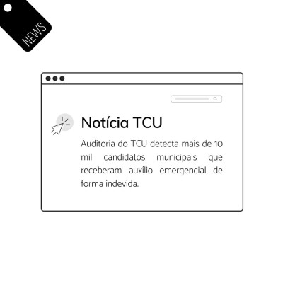 Irregularidades no recebimento de auxílio emergencial por candidatos municipais - A partir do cruzamento de dados realizado pela Secretaria de Controle Externo da Gestão Tributária, da Previdência e Assistência Social (Secex Previdência), uma equipe de auditoria do Tribunal de Contas da União, detectou irregularidades no recebimento do auxílio emergencial da COVID-19 por às relacionados municipais de 2020. Foram apurados, pelo menos, 10.724 beneficiários com algum tipo de irregularidade. Uma das irregularidades constatadas é um patrimônio superior ao admitido pelas regras do programa. Dos 10.724 candidatos, 1.320 declararam patrimônio milionário em suas contas eleitorais:

Também foram apontados 321 membros de famílias que receberam o Bolsa-Família sem se adequarem ao conceito de pobreza e pobreza extrema. Também foi identificado o recebimento irregular do BPC (Benefício de Prestação Continuada). No dia 28 de outubro, em sessão plenária, o Plenário do TCU exarou o Acórdão 2688/2020, determinando que o Ministério da Cidadania investigue irregularidades no auxílio e o INSS nos demais benefícios. O tema será levado também ao conhecimento do MPF e da PGE (Procuradoria-Geral Eleitoral), para exame e eventual adoção de medidas no âmbito criminal, administrativa e administrativa. (Representação TC 036.803 / 2020-0).
